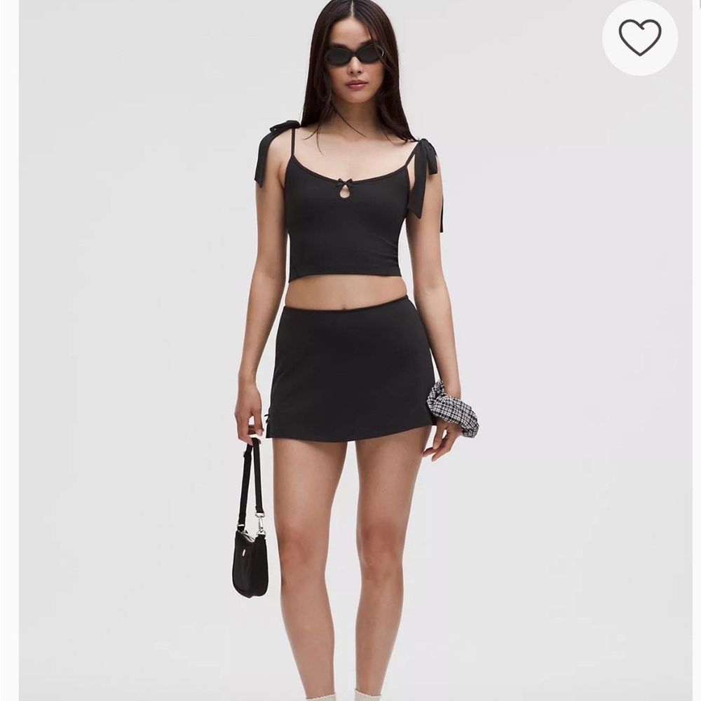 Lululemon Balletcore Nulu Bow-Detail Top and Skirt
